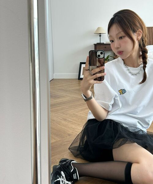Wacky WiLLy(ワッキーウィリー)の「キキダブルワッペン半袖Tシャツホワイト(Tシャツ/カットソー・レディース・その他・MEDIUM/LARGE/X-LARGE/XX-LARGE/SMALL/X-SMALL)」の7枚目の写真