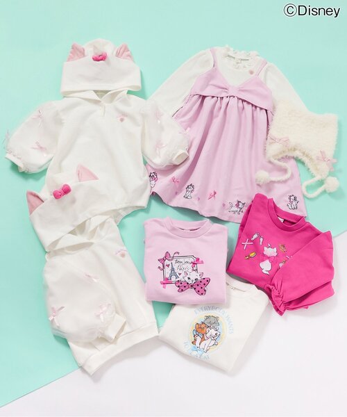 Disney（ディズニー）の「【リンク】【ディズニーキャラクター/マリー】メニーリボンフーディ（パーカー・キッズ・アイボリー・80/90/100/110/120/130/140）」の3枚目の写真