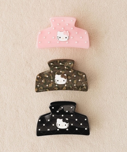 HELLO KITTY】キルティングバンス 592861（バレッタ/ヘアクリップ