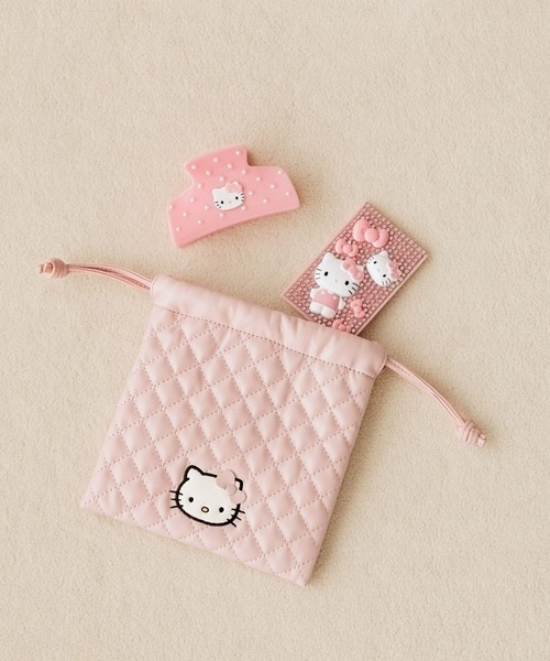 HELLO KITTY】キルティングバンス 592861（バレッタ/ヘアクリップ