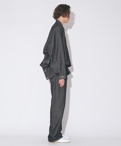 beautiful people(ビューティフルピープル)の「double-end left hand twill denim blouson(デニムジャケット・レディース・インディゴブルー/ブラック・38)」の17枚目の写真