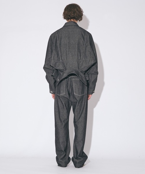 beautiful people(ビューティフルピープル)の「double-end left hand twill denim blouson(デニムジャケット・レディース・インディゴブルー/ブラック・38)」の22枚目の写真