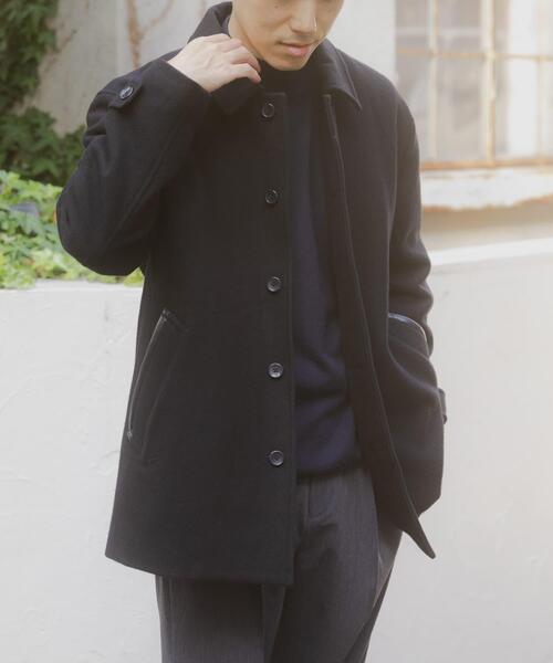 ITEMS URBANRESEARCH（アイテムズ アーバンリサーチ）の「尾州ウール ショートコート（その他アウター・メンズ・ブラウン/ブラック/ネイビー・LARGE/MEDIUM）」の2枚目の写真