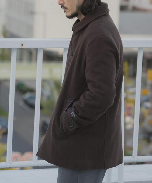 ITEMS URBANRESEARCH（アイテムズ アーバンリサーチ）の「尾州ウール ショートコート（その他アウター・メンズ・ブラウン/ブラック/ネイビー・LARGE/MEDIUM）」の5枚目の写真