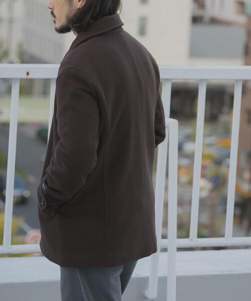 ITEMS URBANRESEARCH（アイテムズ アーバンリサーチ）の「尾州ウール ショートコート（その他アウター・メンズ・ブラウン/ブラック/ネイビー・LARGE/MEDIUM）」の6枚目の写真