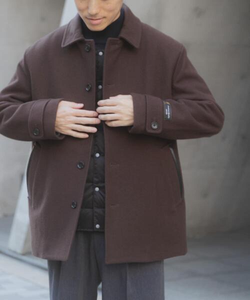 ITEMS URBANRESEARCH（アイテムズ アーバンリサーチ）の「尾州ウール ショートコート（その他アウター・メンズ・ブラウン/ブラック/ネイビー・LARGE/MEDIUM）」の9枚目の写真