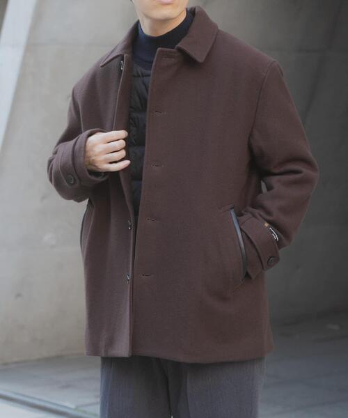 ITEMS URBANRESEARCH（アイテムズ アーバンリサーチ）の「尾州ウール ショートコート（その他アウター・メンズ・ブラウン/ブラック/ネイビー・LARGE/MEDIUM）」の10枚目の写真