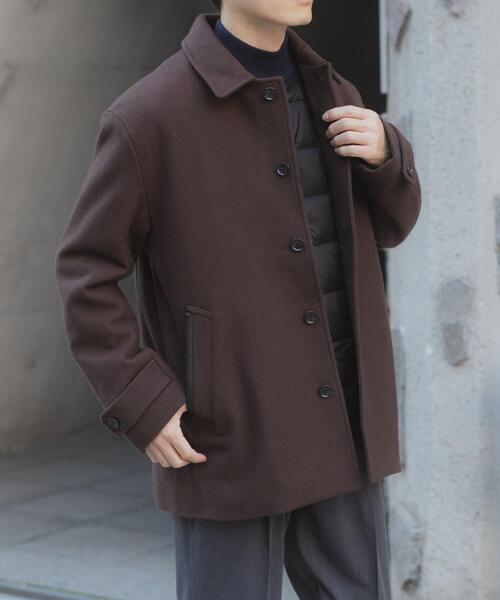 ITEMS URBANRESEARCH（アイテムズ アーバンリサーチ）の「尾州ウール ショートコート（その他アウター・メンズ・ブラウン/ブラック/ネイビー・LARGE/MEDIUM）」の11枚目の写真