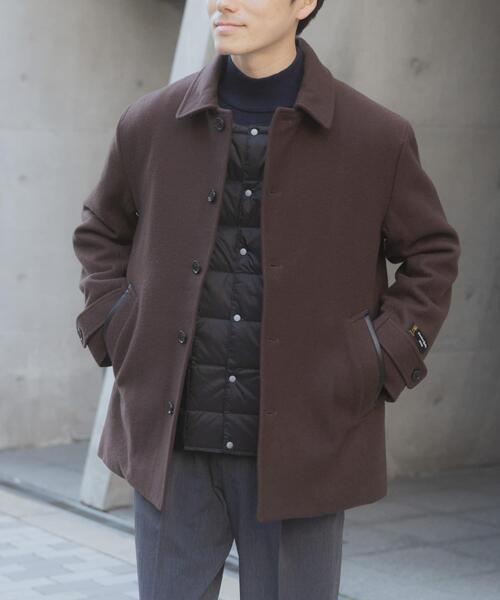 ITEMS URBANRESEARCH（アイテムズ アーバンリサーチ）の「尾州ウール ショートコート（その他アウター・メンズ・ブラウン/ブラック/ネイビー・LARGE/MEDIUM）」の13枚目の写真