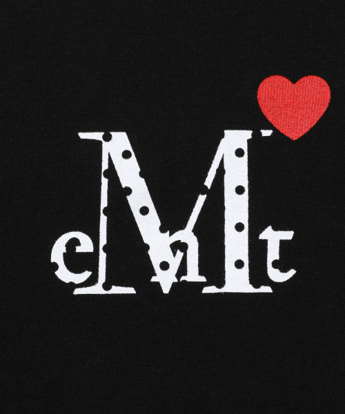 MUCENT（ムセント）の「ラブリッツミニハートロゴワンショルダー長袖Tシャツ（2カラー）（Tシャツ/カットソー・レディース・ブラック/ホワイト・FREE）」の4枚目の写真