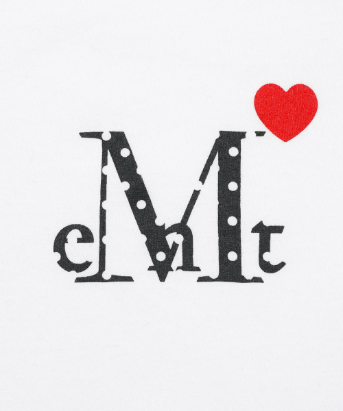 MUCENT（ムセント）の「ラブリッツミニハートロゴワンショルダー長袖Tシャツ（2カラー）（Tシャツ/カットソー・レディース・ブラック/ホワイト・FREE）」の8枚目の写真