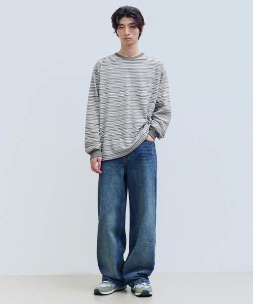 F.ILLUMINATE(フィルミネイト)の「マルチストライプロングスリーブ-ブラック(Tシャツ/カットソー・レディース・その他・SMALL/MEDIUM/LARGE)」の11枚目の写真