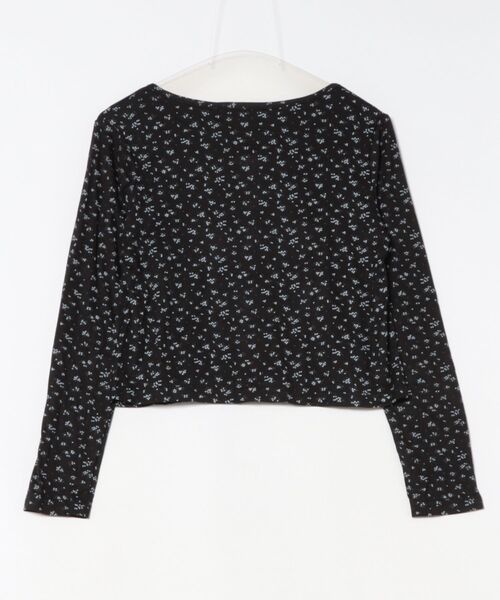 Mayree(メイリー)の「【Mayree】 2点セット 小花柄 カーディガン キャミソール(Tシャツ/カットソー・レディース・ブラック・SMALL/MEDIUM/LARGE)」の2枚目の写真