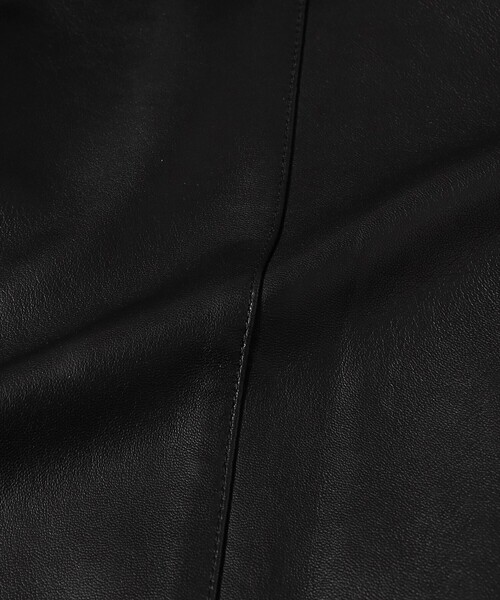 International Gallery BEAMS（インターナショナルギャラリービームス）の「QUATTROCCHI / シープレザー アビエーター ジャケット（ブルゾン・メンズ・ブラック/ライトグレー・44/48/46）」の12枚目の写真