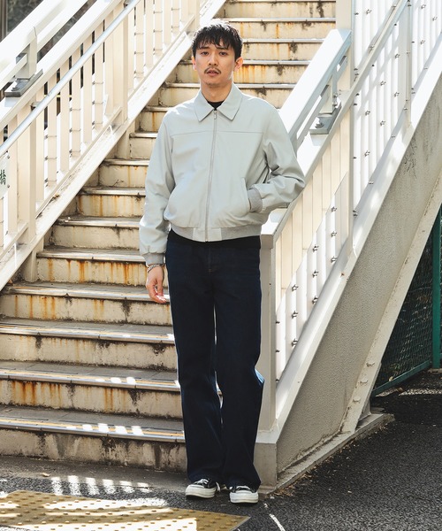 International Gallery BEAMS（インターナショナルギャラリービームス）の「QUATTROCCHI / シープレザー アビエーター ジャケット（ブルゾン・メンズ・ブラック/ライトグレー・44/48/46）」の16枚目の写真