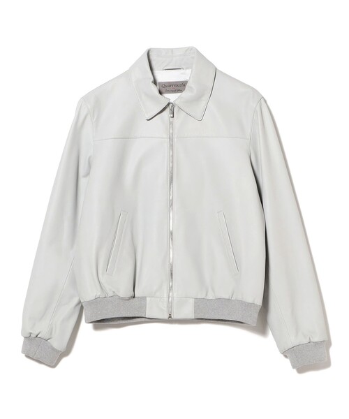 International Gallery BEAMS（インターナショナルギャラリービームス）の「QUATTROCCHI / シープレザー アビエーター ジャケット（ブルゾン・メンズ・ブラック/ライトグレー・44/48/46）」の17枚目の写真