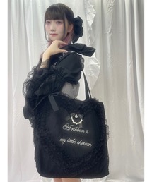 レースハートのトートBAG