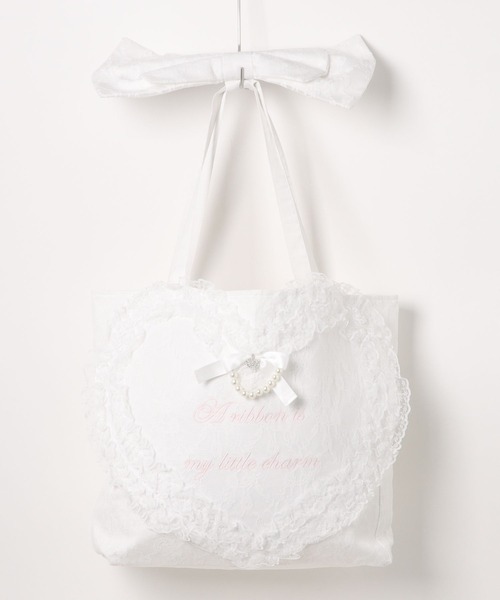 Ank Rouge(アンクルージュ)の「レースハートのトートBAG(トートバッグ・レディース・ブラック/ホワイト・FREE)」の19枚目の写真