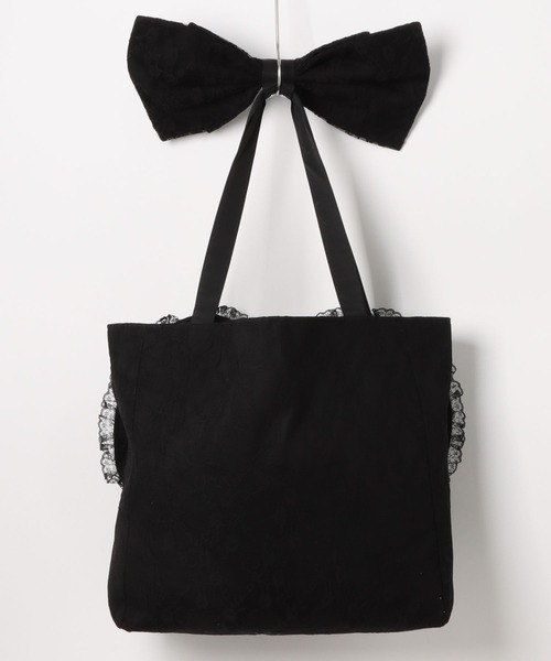 Ank Rouge(アンクルージュ)の「レースハートのトートBAG(トートバッグ・レディース・ブラック/ホワイト・FREE)」の14枚目の写真