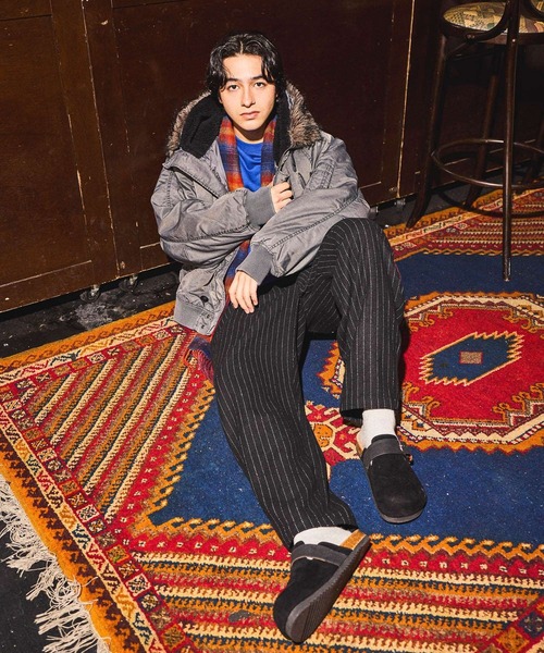 niko and...（ニコアンド）の「フェードN-2Bブルゾン（ブルゾン・メンズ・カーキ/グレー・LARGE/MEDIUM）」の5枚目の写真