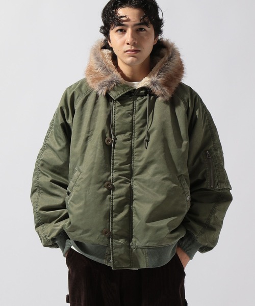 niko and...（ニコアンド）の「フェードN-2Bブルゾン（ブルゾン・メンズ・カーキ/グレー・LARGE/MEDIUM）」の19枚目の写真