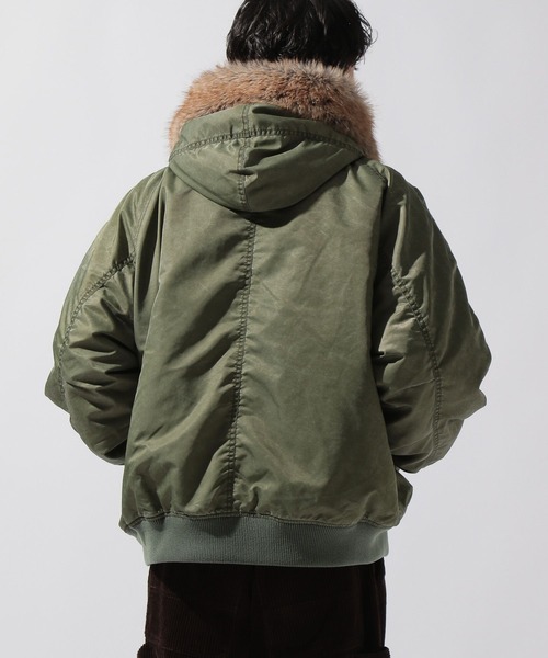 niko and...（ニコアンド）の「フェードN-2Bブルゾン（ブルゾン・メンズ・カーキ/グレー・LARGE/MEDIUM）」の20枚目の写真