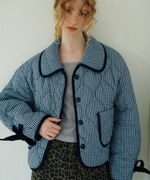 HEEARI（ヒアリー）の「アメリ キルティングプファージャケット_ネイビー（ダウンジャケット/コート）」