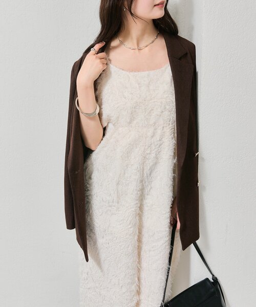 mystic(ミスティック)の「フリンジオールインワン(サロペット/オーバーオール・レディース・アイボリー/ブラック・FREE)」の6枚目の写真