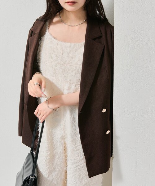 mystic(ミスティック)の「フリンジオールインワン(サロペット/オーバーオール・レディース・アイボリー/ブラック・FREE)」の7枚目の写真