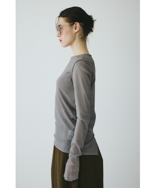 HeRIN.CYE（ヘリンドットサイ）の「Rocket mesh inner tops　　ロケットメッシュインナートップス（Tシャツ/カットソー・レディース・グレー系その他/ブルー系その他・FREE）」の14枚目の写真