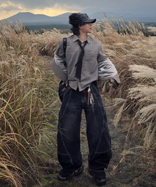 JUAN HOMME(ジュアンオム)の「クロップフィットチェックシャツ(マルチブラウン)(シャツ/ブラウス・メンズ・その他・MEDIUM/LARGE)」の3枚目の写真