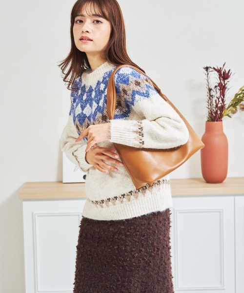 MISCH MASCH(ミッシュマッシュ)の「ZOZO限定 ノルディック柄ふわもこニット(ニット/セーター・レディース・ホワイト・フリ-)」の14枚目の写真