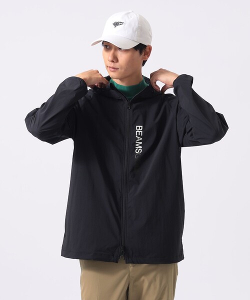 BEAMS GOLF(ビームスゴルフ)の「ORANGE LABEL /ストレッチ メッシュ 切り替え ジップアップ パーカー(ブルゾン・メンズ・ブラック/ネイビー/グレー・MEDIUM/X-LARGE/LARGE/SMALL)」の2枚目の写真