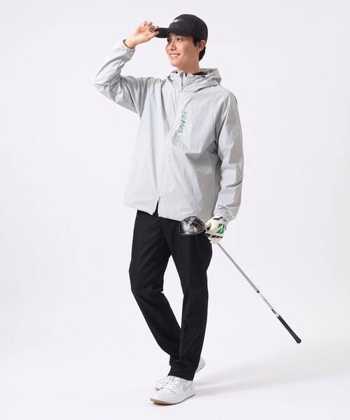 BEAMS GOLF(ビームスゴルフ)の「ORANGE LABEL /ストレッチ メッシュ 切り替え ジップアップ パーカー(ブルゾン・メンズ・ブラック/ネイビー/グレー・MEDIUM/X-LARGE/LARGE/SMALL)」の10枚目の写真
