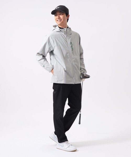BEAMS GOLF(ビームスゴルフ)の「ORANGE LABEL /ストレッチ メッシュ 切り替え ジップアップ パーカー(ブルゾン・メンズ・ブラック/ネイビー/グレー・MEDIUM/X-LARGE/LARGE/SMALL)」の11枚目の写真