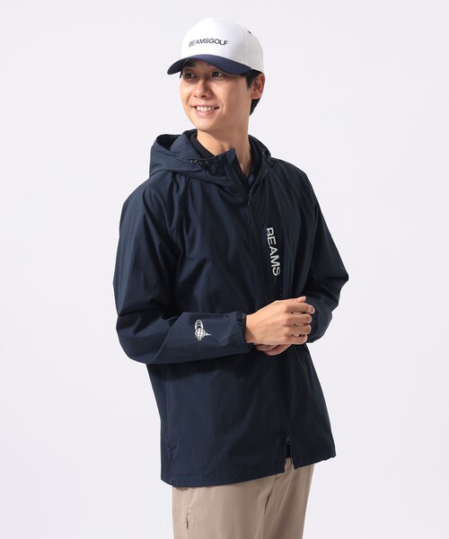 BEAMS GOLF(ビームスゴルフ)の「ORANGE LABEL /ストレッチ メッシュ 切り替え ジップアップ パーカー(ブルゾン・メンズ・ブラック/ネイビー/グレー・MEDIUM/X-LARGE/LARGE/SMALL)」の7枚目の写真