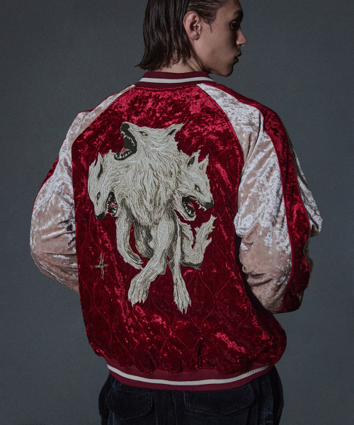 NOT4NERD(ノットフォーナード)の「Wolf Souvenir Quilting Blouson Jacket - Red(ブルゾン・レディース・その他・MEDIUM/LARGE/X-LARGE)」の1枚目の写真