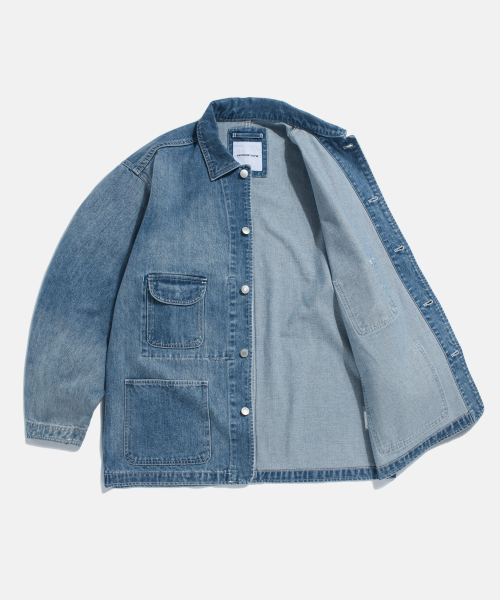 ESPIONAGE(エスピオナジ)の「50s American Denim Coverall Fade Indigo(デニムジャケット・レディース・ダークブルー・MEDIUM/LARGE/X-LARGE)」の2枚目の写真