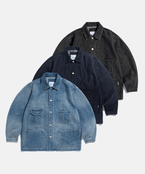 ESPIONAGE(エスピオナジ)の「50s American Denim Coverall Fade Indigo(デニムジャケット・レディース・ダークブルー・MEDIUM/LARGE/X-LARGE)」の4枚目の写真