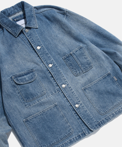 ESPIONAGE(エスピオナジ)の「50s American Denim Coverall Fade Indigo(デニムジャケット・レディース・ダークブルー・MEDIUM/LARGE/X-LARGE)」の6枚目の写真