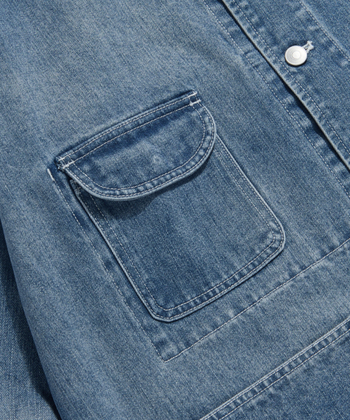 ESPIONAGE(エスピオナジ)の「50s American Denim Coverall Fade Indigo(デニムジャケット・レディース・ダークブルー・MEDIUM/LARGE/X-LARGE)」の8枚目の写真