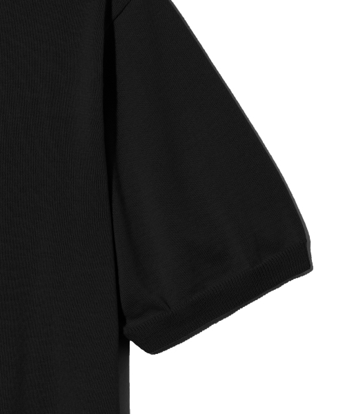 YALE(イェール)の「スーピマコットン 半袖ポロニット ブラック(Tシャツ/カットソー・レディース・その他・SMALL/MEDIUM/LARGE/X-LARGE)」の6枚目の写真