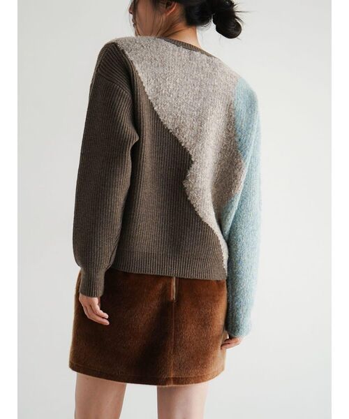 FIKA.（フィーカ）の「Nuance mix knit pullover（ニット/セーター・レディース・ピンク系その他2/ブルー・MEDIUM）」の9枚目の写真