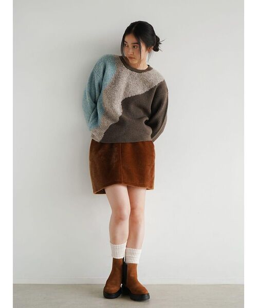 FIKA.（フィーカ）の「Nuance mix knit pullover（ニット/セーター・レディース・ピンク系その他2/ブルー・MEDIUM）」の10枚目の写真