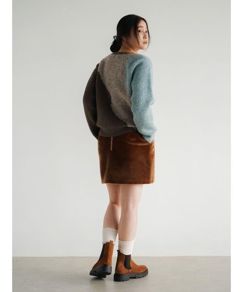 FIKA.（フィーカ）の「Nuance mix knit pullover（ニット/セーター・レディース・ピンク系その他2/ブルー・MEDIUM）」の12枚目の写真