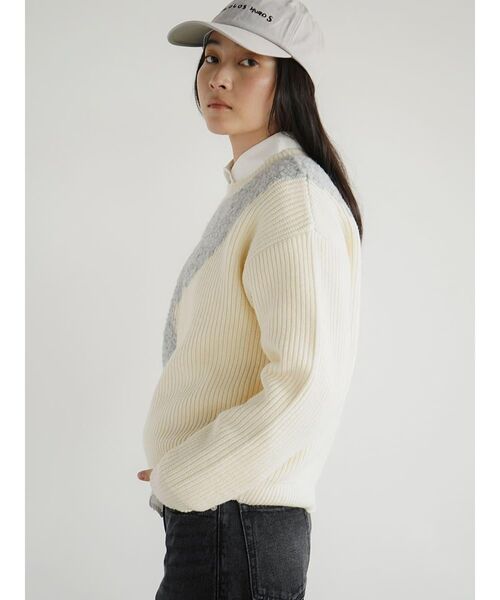 FIKA.（フィーカ）の「Nuance mix knit pullover（ニット/セーター・レディース・ピンク系その他2/ブルー・MEDIUM）」の14枚目の写真