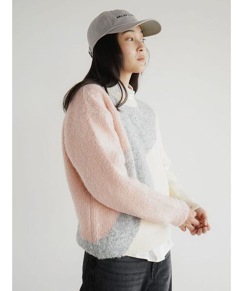 FIKA.（フィーカ）の「Nuance mix knit pullover（ニット/セーター・レディース・ピンク系その他2/ブルー・MEDIUM）」の17枚目の写真