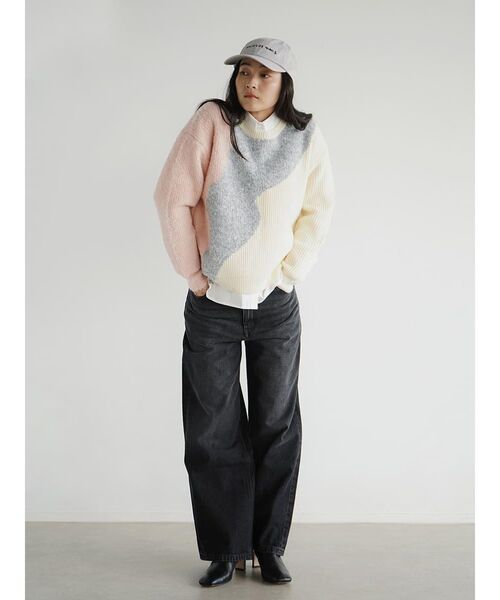 FIKA.（フィーカ）の「Nuance mix knit pullover（ニット/セーター・レディース・ピンク系その他2/ブルー・MEDIUM）」の19枚目の写真