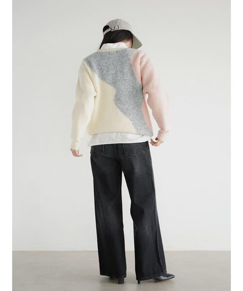 FIKA.（フィーカ）の「Nuance mix knit pullover（ニット/セーター・レディース・ピンク系その他2/ブルー・MEDIUM）」の21枚目の写真