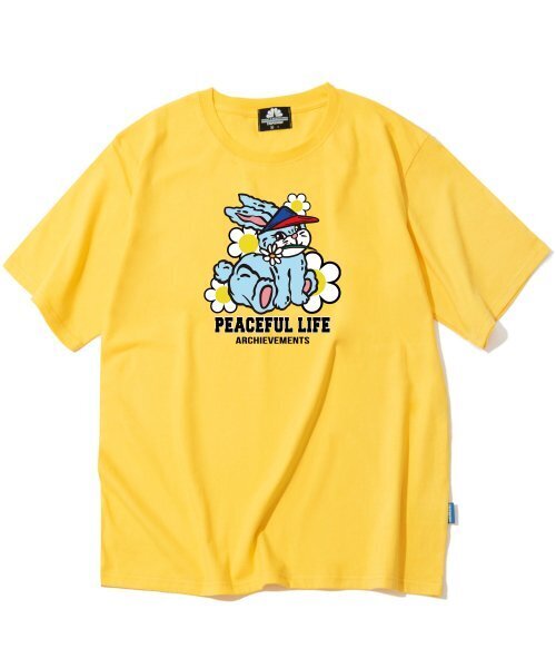 TRIPSHION(トリップション)の「キャンディラビットグラフィックTシャツ - イエロー(Tシャツ/カットソー・メンズ・その他・LARGE/MEDIUM/X-LARGE)」の1枚目の写真